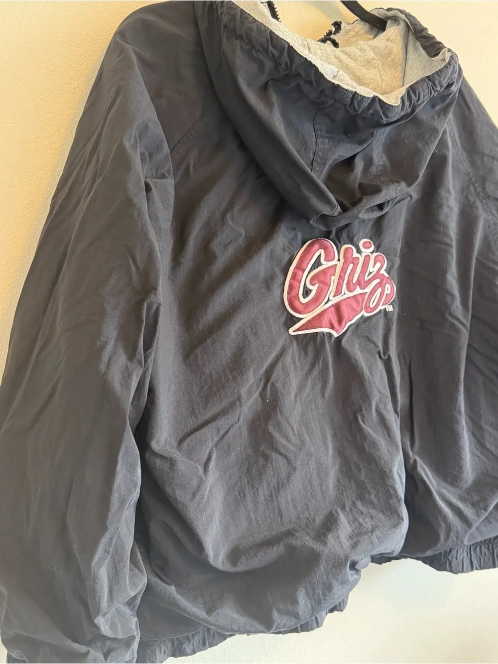 Vintage Montana Grizzlies Jacket Size Large Black Full Zip Lined